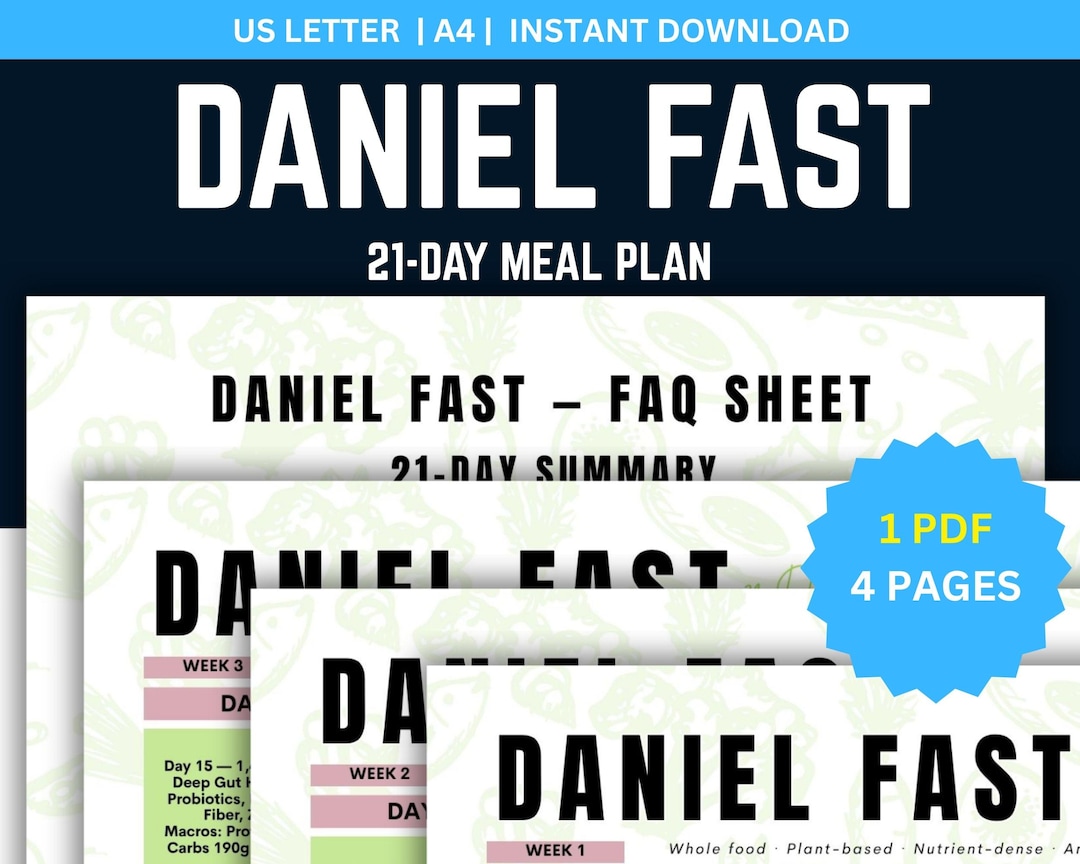 Lesson Daniel Fasting Worksheet.pdf Daniel Fast Meal Plan, Biblical Nutrition, Plant Based Diet, Whole ...