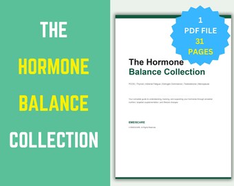 Hormone Balance Guide: PCOS, Thyroid, Adrenal, Menopause Protocols (Digital Download)