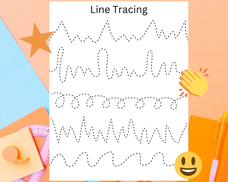 Pre Handwriting Line Tracing Worksheets, Preschool Worksheet ...