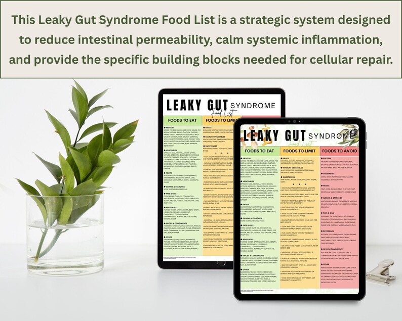 Leaky Gut Syndrome Food List, Intestinal Permeability Diet, Gut Healing ...