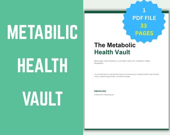 Metabolic Health Guide, Blood Sugar, Fatty Liver, Cholesterol PDF