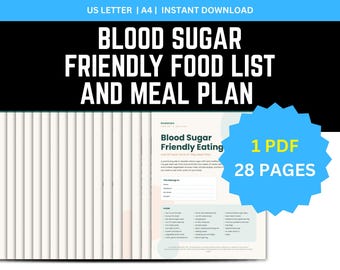 Blood sugar meal plan pdf, Low gi food list, Diabetes guide, Meal planner printable, Daily food tracker download