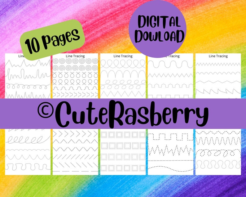 Pre Handwriting Line Tracing Worksheets, Preschool Worksheet ...