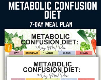 7-Day Metabolic Confusion Meal Plan PDF: High/Low Calorie Diet