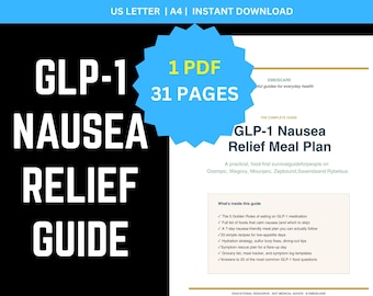 GLP-1による吐き気緩和ガイド、高タンパク質レシピ、食事プラン（デジタルPDF）