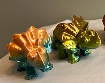 Kids Triceratop Dino | Flexible Triceratop | Fidget Toy | Desktop