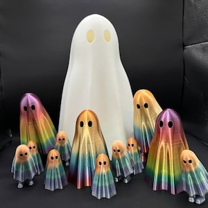 Adorable Halloween Ghost with Extendable Hidden Feet as seen on TikTok / Halloween Decor / Trick or Treat / LED Lightup