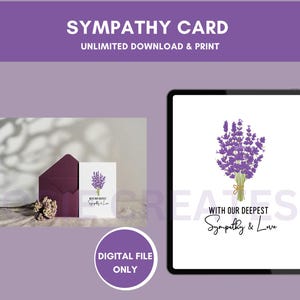 Nos plus sincères condoléances, carte de condoléances à imprimer, pensée de vous, carte Just BecaUSE, carte de condoléances, carte de condoléances