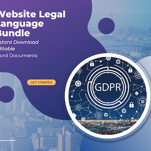 Complete Website Legal Bundle - Website Privacy Policy & Legal Documents E Book for Business Owner, Entrepreneur | Digital Download