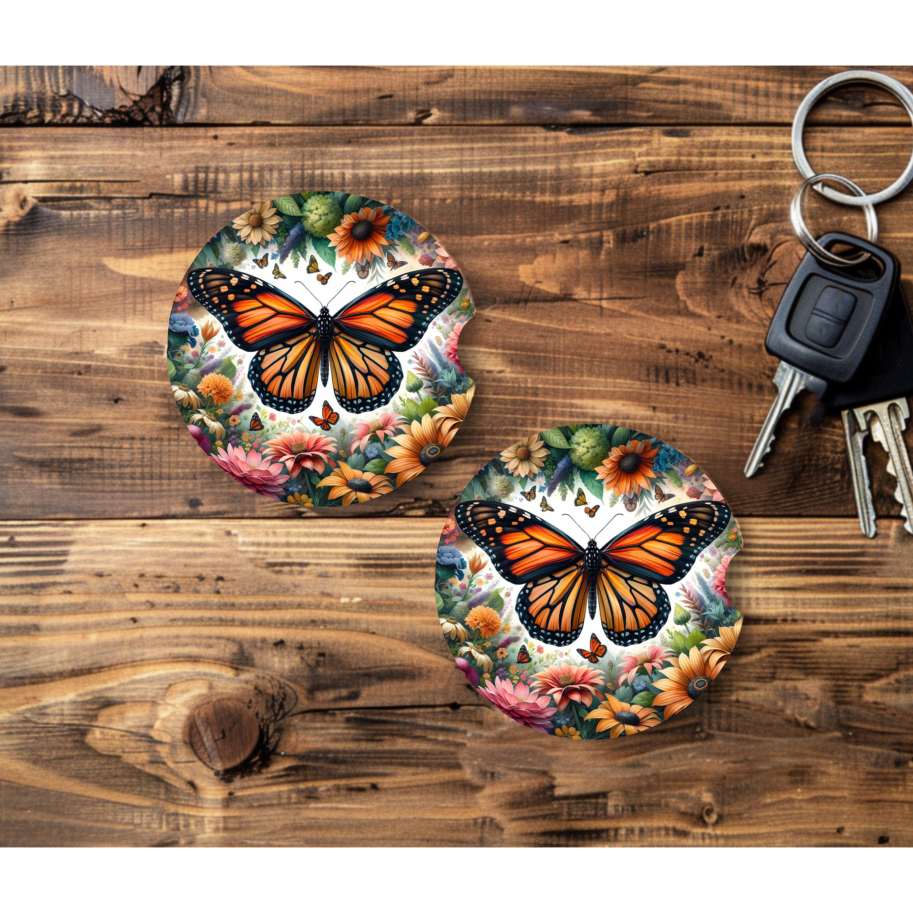 Coaster Stone With Butterflies - Etsy