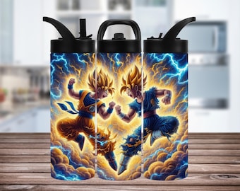 Personalized Character Fusion Water Bottle: Stainless Steel Tumbler