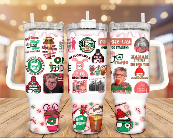 Grinch Tumbler | Personalized 40oz Tumbler with Handle and Straw | Stainless Steel Insulated Cup | Travel Cup | Double Wall Coffee Cup for Hot and