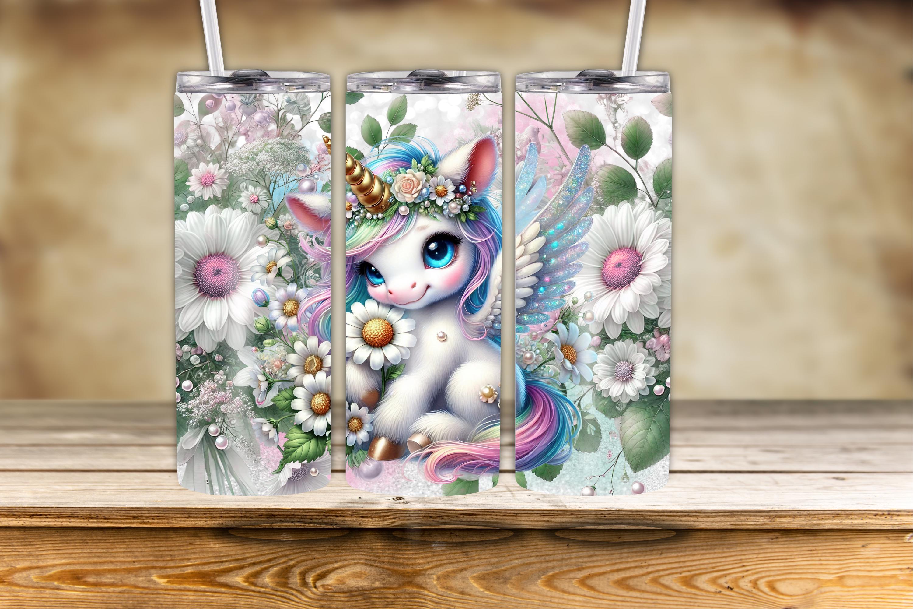 Personalized Unicorn Water Bottle: Stainless Steel Kids Tumbler - Etsy
