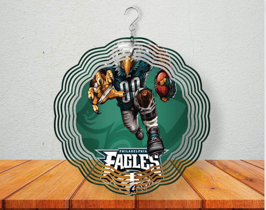Eagles Football Wind Spinner NFL Team Inspired Outdoor Etsy