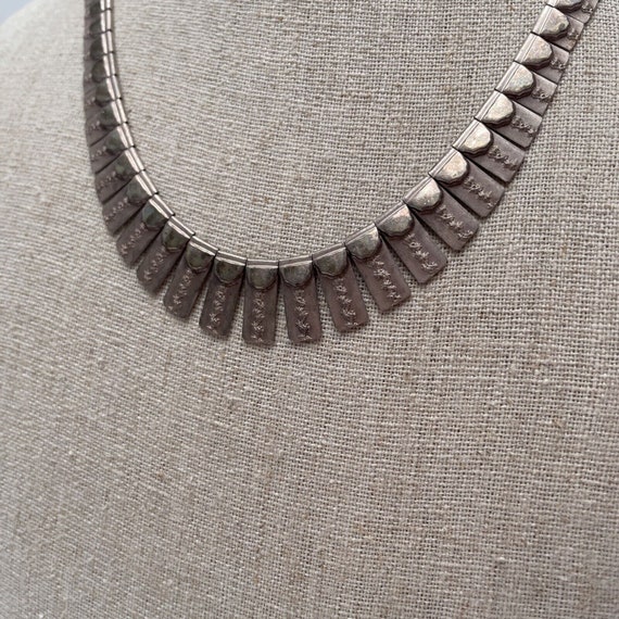 West German Sterling Silver Collarette Necklace A… - image 4
