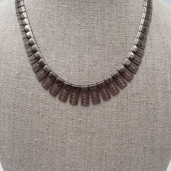 West German Sterling Silver Collarette Necklace A… - image 3