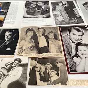 Gary cooper Ephemera Collection Newspaper Clippings Postcard High Noon Oscar