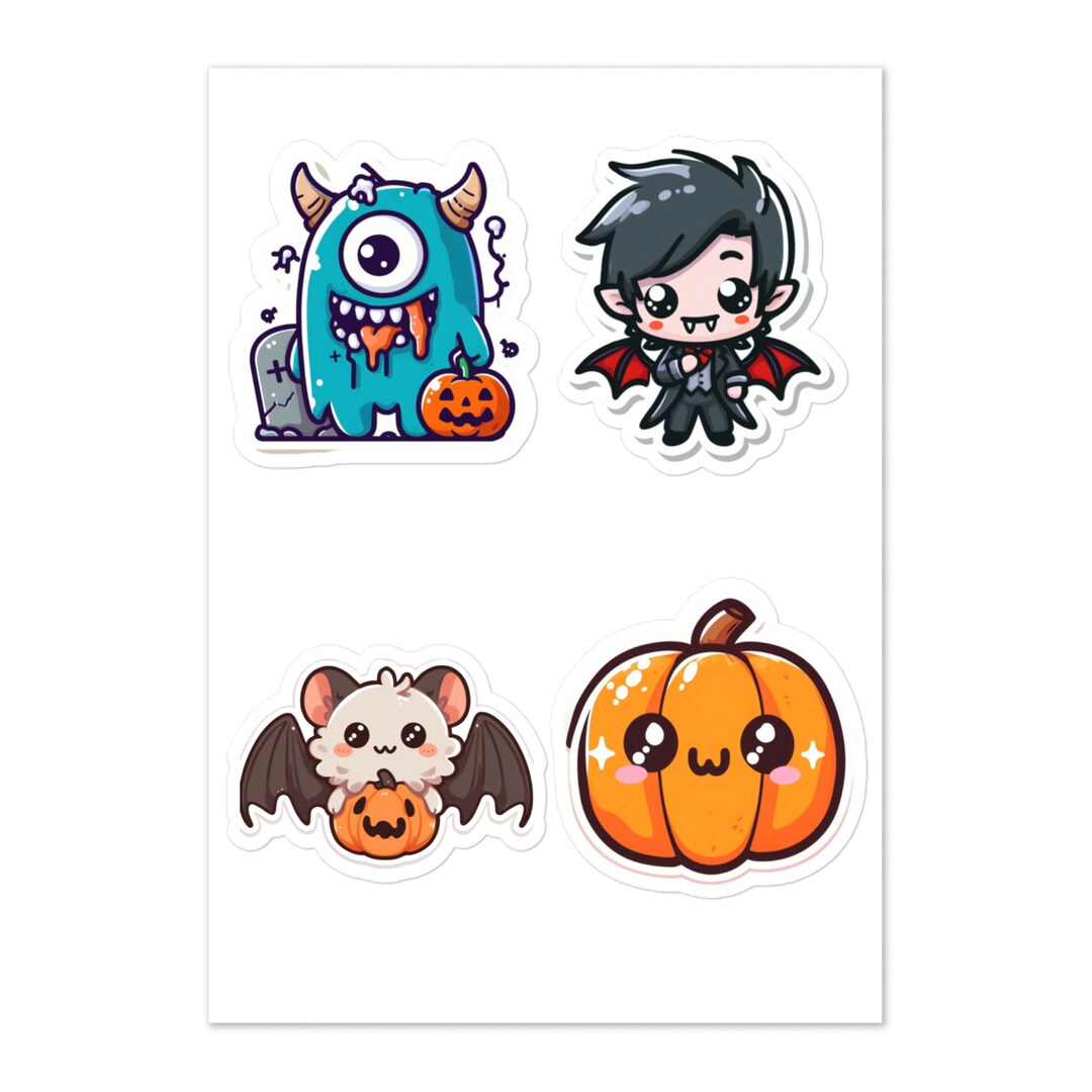 Halloween Sticker Kit Adorable Style Etsy