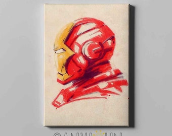 Ironman Print, Póster Ironman Canvas Ready to Hang arte de pared