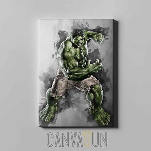 Hulk Canvas Print, Poster Hulk Canvas Ready to Hang wall art