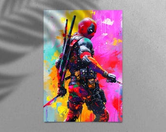 Deadpool Poster, print, Canvas print. wall art home decor