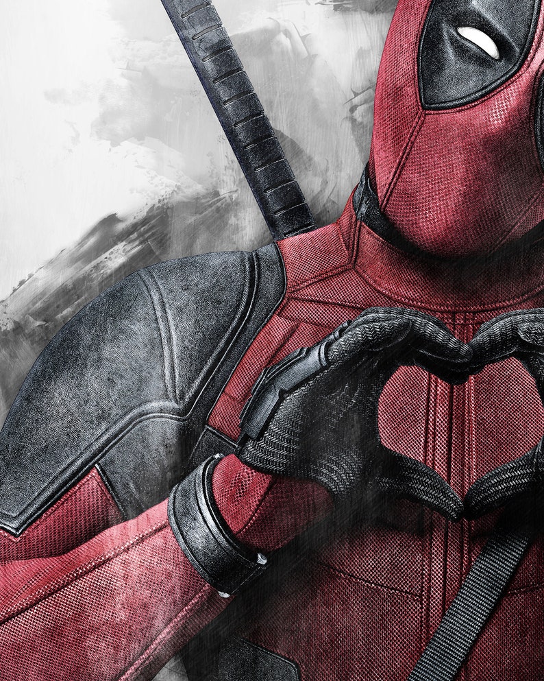 Deadpool Canvas Print Poster Deadpool Canvas Ready to Hang Etsy Australia