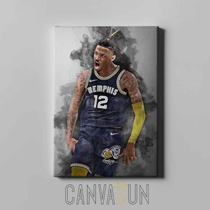Ja Morant Leinwanddruck, Poster Ja Morant Canvas Ready to Hang Memphis Grizzlies Wandkunst