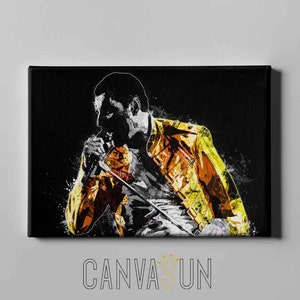 Freddie Mercury Canvas print, poster, Freddie Mercury Canvas Ready to Hang wall art