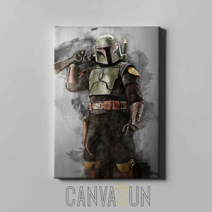 Boba Fett Canvas print, poster Boba Fett Canvas Ready to Hang wall art
