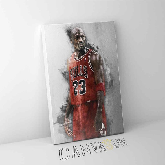 Michael Jordan Canvas Print Poster Michael Jordan Canvas Etsy