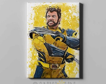 Wolverine Canvas Print, Ready to Hang, Superhero Wall Art