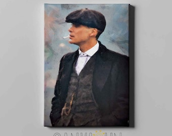 Thomas Shelby, wydruk na płótnie, sztuka ścienna Peaky Blinders