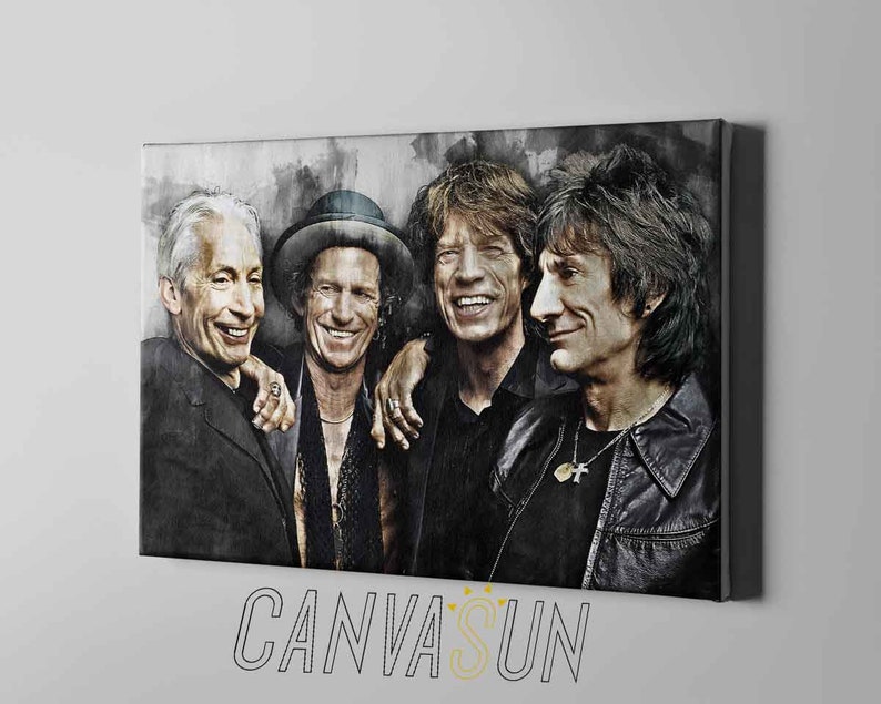 The Rolling Stones Canvas Print, Poster the Rolling Stones Canvas Wall Art Etsy