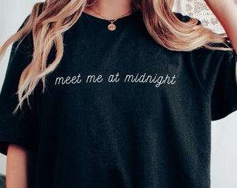 Meet me at midnight T-Shirt, Moon, Merch, Celestial, Gift for her, Gift for him