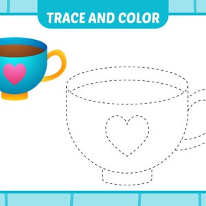 Trace and Color 32 Pages. Kids Activities. Printable Worksheets. Kids ...