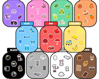 Color Matching Activity. Color Matching Game for Kids. Color Learning. Montessori Sorting Activity. Color Sorting Activity for Toddlers.