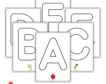 Coloring Alphabet. Printable 26 Page.