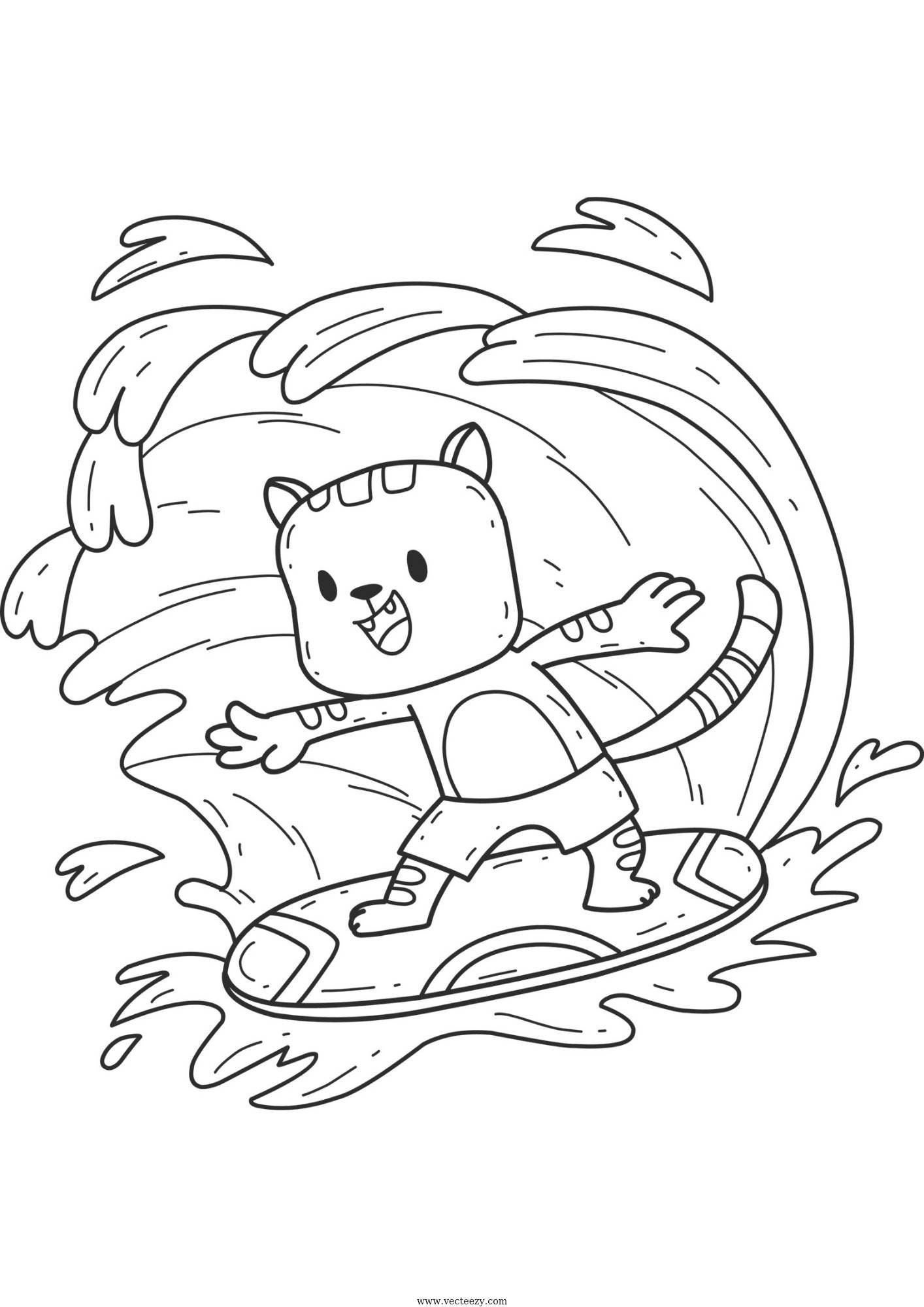 Super Cat Coloring for Kids Coloring Books Coloring 33 - Etsy