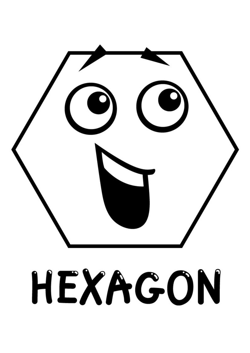 Shapes Coloring Worksheets for Kids. Shapes Learning. Preschool
