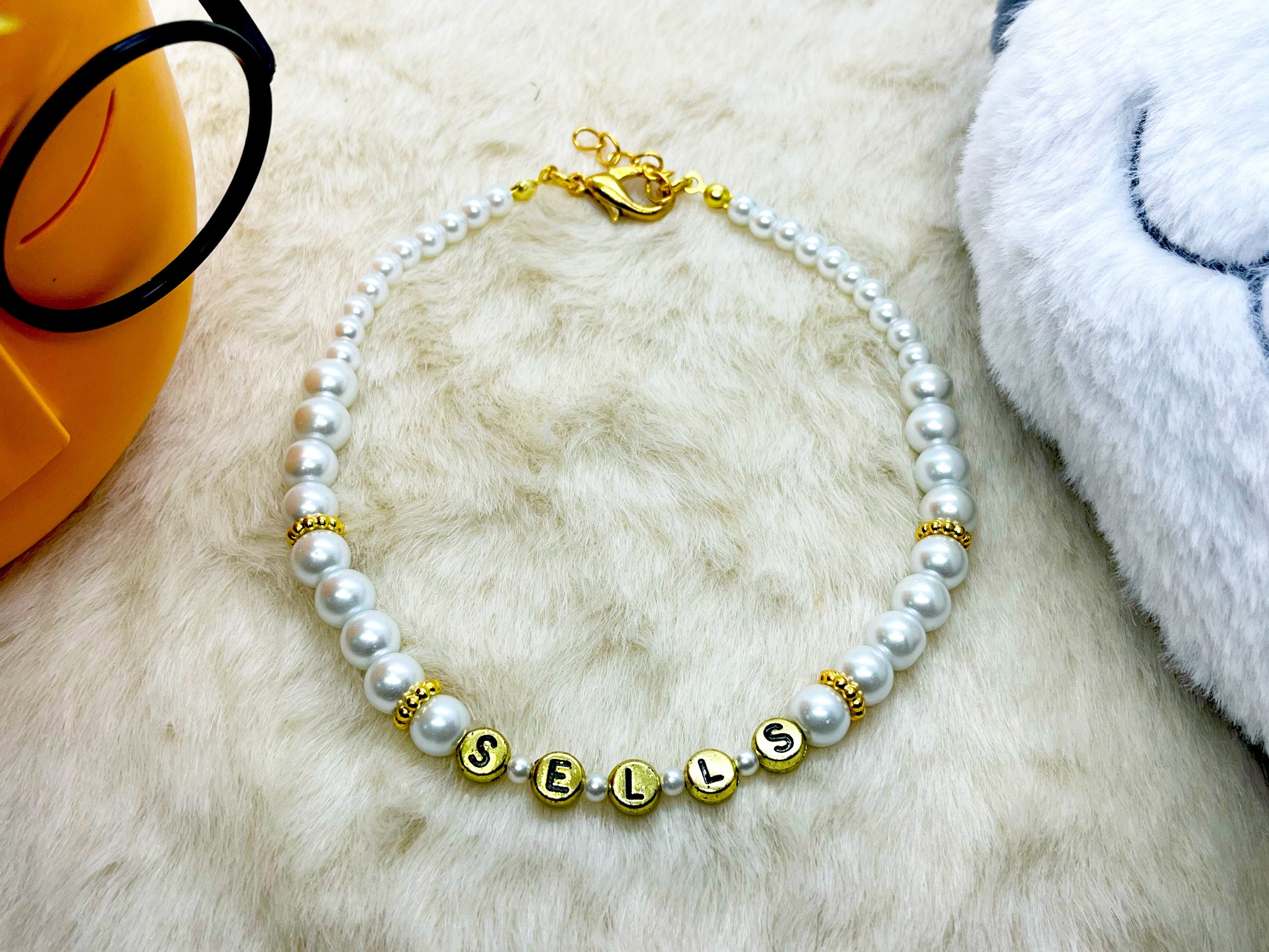 Cat Dog Necklace Collar para Gatos Frenchie Dog Accessories Pet Luxury  Beeswax Pearl Yellow Necklaces Cat Collar Personalized for Birthday Party