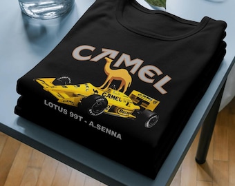 Retro Ayrton Senna Lo-tus 99T Graphic Tee: Formula One F1 Motorsport T-Shirt