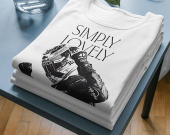 Max Inspired F1 Racing Tee: Halftone Design, 100% Cotton, Classic Fit