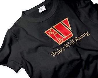 T-Shirt Walter Wolf Racing | Retro F1 Racing Tom Price Adult Cotton Motorsport Tee