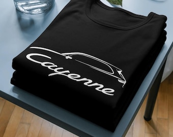 Cayenne Auto Silhouette Shirt: Motorsport Racing Tee Car Club Shirt 2 Colors