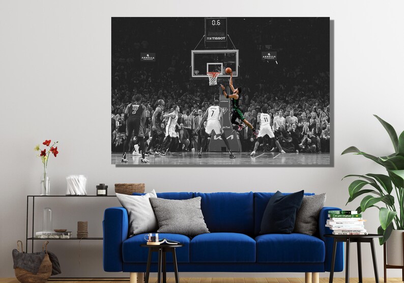 Jayson Tatum Canvas Jayson Tatum Wall Art Boston Celtics Etsy