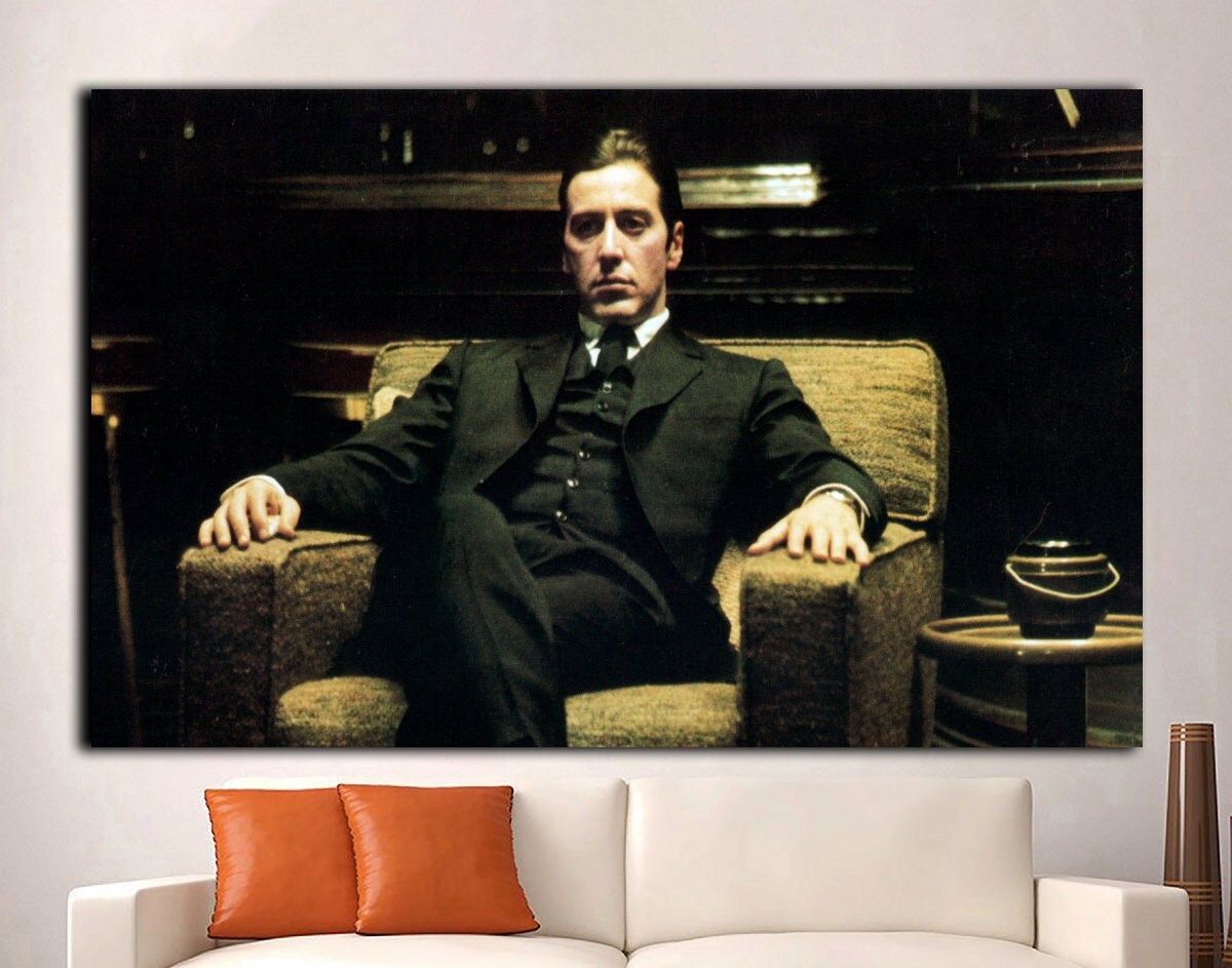 The Godfather canvas The Godfather decor Motivation art Michael