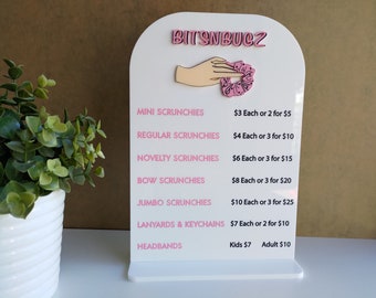 Laser Engraved and Painted Products Price List (Acrylic) - Personalisable