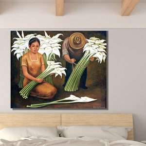 DIEGO RIVERA Flower Carrier Canvas Wall Art Diego Rivera Home Decor The Flower carrier Canvas Wall Art Poster Office Wall Decor Wall Art