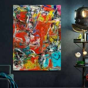 Willem De Kooning Interchange (1955) Canvas Wall Art Rosy Fingered Dawn ...