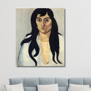 Henri Matisse Woman Portrait Henri Matisse Canvas Wall Art Henri Matisse Poster,Matisse Print,Exhibition Print,Matisse Painting Matiisse art